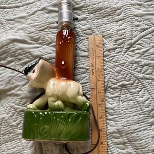 Vintage elephant lamp ceramic animal light switch bulb nursery unique decor